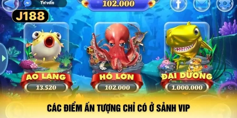 Các điểm ấn tượng chỉ có ở sảnh VIP