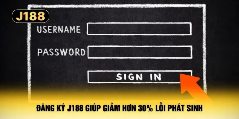 Đăng ký J188 giúp giảm hơn 30% lỗi phát sinh